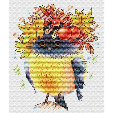 Siuvinėjimo Rinkinys MP Studija Autumn Bird SM-236 17x14cm - kaSiulai.lt