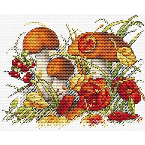 Siuvinėjimo Rinkinys MP Studija Autumn Forest Treasures SM-193 18x13cm - kaSiulai.lt