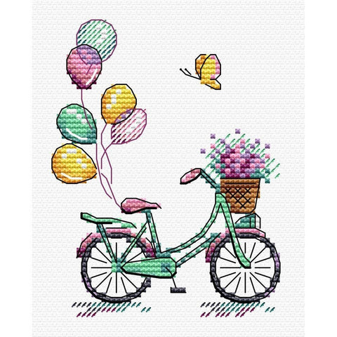 Siuvinėjimo Rinkinys MP Studija Bike Ride SM-355 11x8cm - kaSiulai.lt