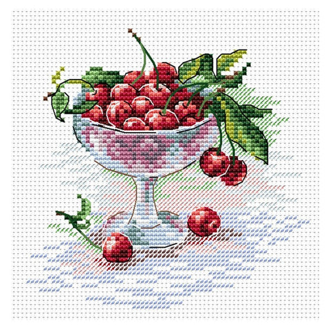 Siuvinėjimo Rinkinys MP Studija Cherry Treat SM-094 15x15cm - kaSiulai.lt