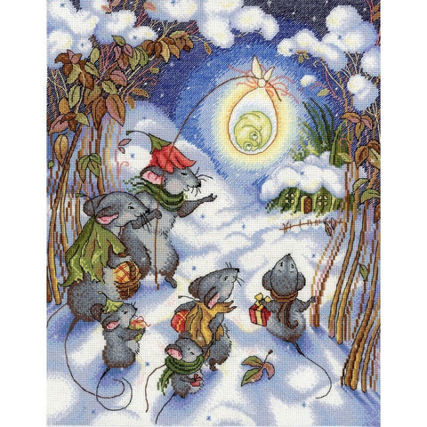 Siuvinėjimo Rinkinys MP Studija Christmas Time SNV-644 30x25cm - kaSiulai.lt