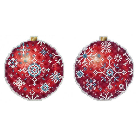 Siuvinėjimo Rinkinys MP Studija Christmas Tree Decoration - Winter Ruby SR-167 11x6cm - kaSiulai.lt
