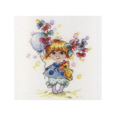 Siuvinėjimo Rinkinys MP Studija Colourful Bow SNV-601 18x18cm - kaSiulai.lt