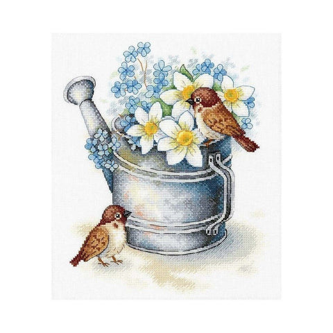 Siuvinėjimo Rinkinys MP Studija Daffodil Lovers SA-026 27x23cm - kaSiulai.lt