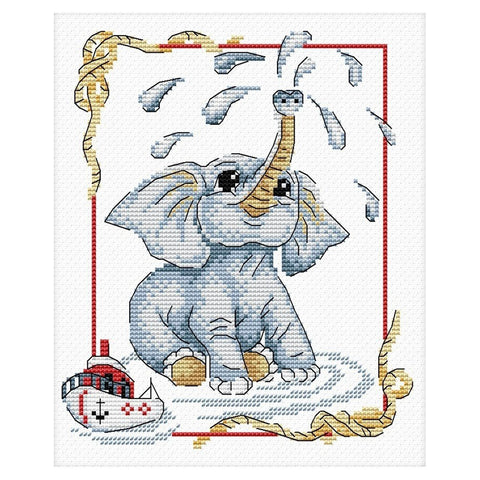 Siuvinėjimo Rinkinys MP Studija Elephant SM-061 18x15cm - kaSiulai.lt