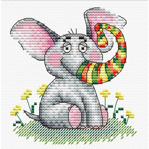 Siuvinėjimo Rinkinys MP Studija Elephant SM-178 11x10cm - kaSiulai.lt