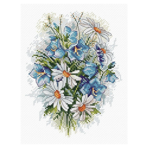 Siuvinėjimo Rinkinys MP Studija Field Flowers SM-120 18x15cm - kaSiulai.lt