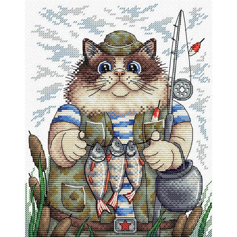 Siuvinėjimo Rinkinys MP Studija Fishing SM-215 22x17cm - kaSiulai.lt