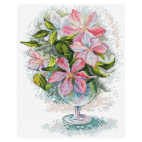 Siuvinėjimo Rinkinys MP Studija Flower Bouquet SM-123 15x18cm - kaSiulai.lt