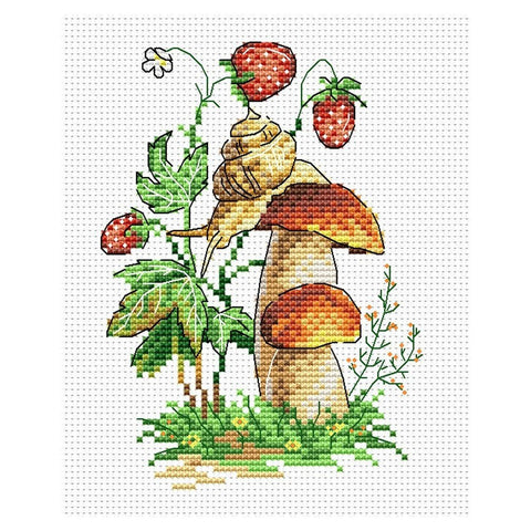 Siuvinėjimo Rinkinys MP Studija Forest Snail SM-100 18x15cm - kaSiulai.lt