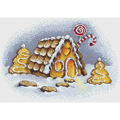 Siuvinėjimo Rinkinys MP Studija Gingerbread House SM-192 23x16cm - kaSiulai.lt