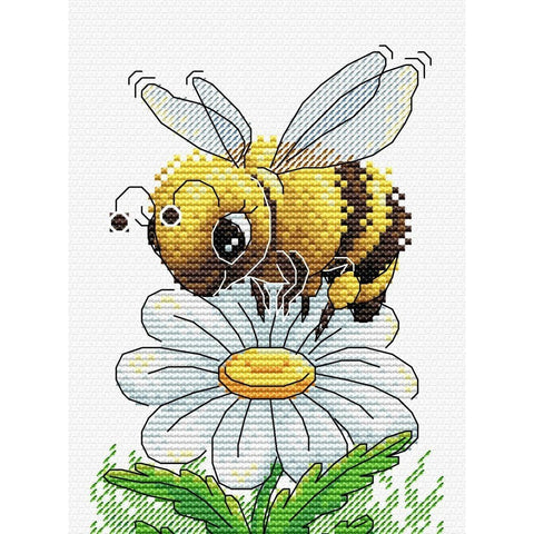 Siuvinėjimo Rinkinys MP Studija Hardworking Bee SM-230 16x12cm - kaSiulai.lt