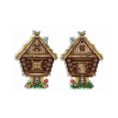 Siuvinėjimo Rinkinys MP Studija Hut on Chicken Legs SR-345 17x13cm - kaSiulai.lt