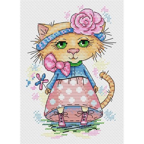 Siuvinėjimo Rinkinys MP Studija Kitten at the Walk SM-173 18x13cm - kaSiulai.lt