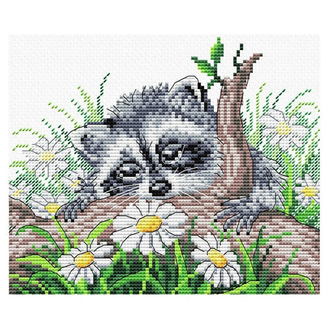 Siuvinėjimo Rinkinys MP Studija Little Racoon SM-058 15x18cm - kaSiulai.lt
