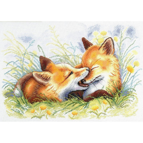 Siuvinėjimo Rinkinys MP Studija Mischievous Fox SA-011 27x40cm - kaSiulai.lt