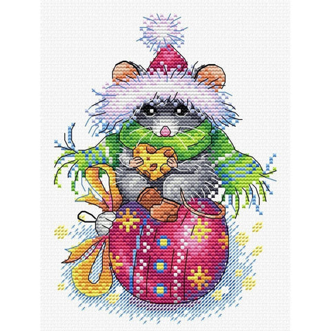 Siuvinėjimo Rinkinys MP Studija Mouse’s Holiday SM-430 17x13cm - kaSiulai.lt