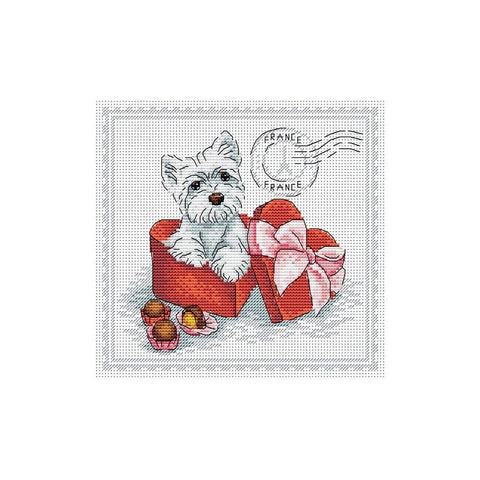 Siuvinėjimo Rinkinys MP Studija My Best Friend. France SM-071 18x18cm - kaSiulai.lt