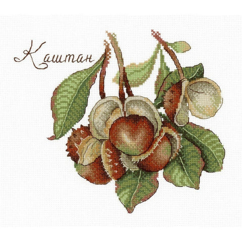 Siuvinėjimo Rinkinys MP Studija Nature Gifts. Chestnut SNV-672 15x20cm - kaSiulai.lt