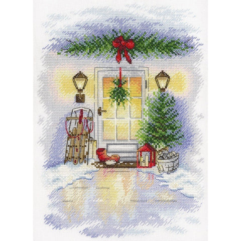 Siuvinėjimo Rinkinys MP Studija New Year Door SA-018 25x18cm - kaSiulai.lt