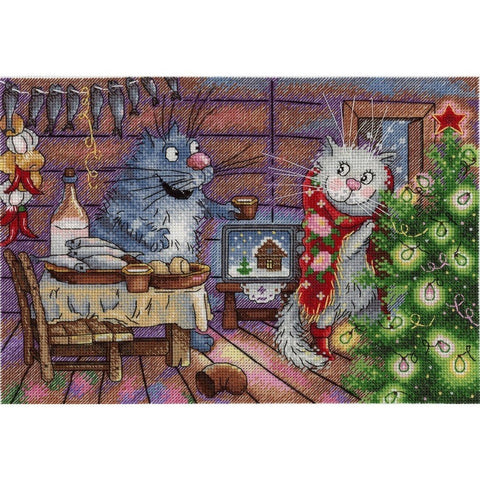 Siuvinėjimo Rinkinys MP Studija New Year Night SNV-682 16x23cm - kaSiulai.lt