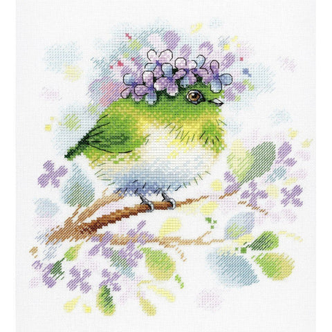 Siuvinėjimo Rinkinys MP Studija On the Lilac Branch SA-013 20x20cm - kaSiulai.lt