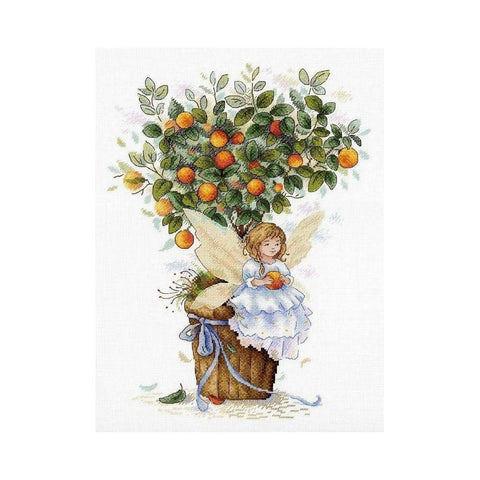 Siuvinėjimo Rinkinys MP Studija Orange Fairy SNV-652 31x24cm - kaSiulai.lt