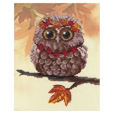 Siuvinėjimo Rinkinys MP Studija Owl - Autumn SRK-311 20x20cm - kaSiulai.lt