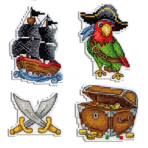 Siuvinėjimo Rinkinys MP Studija Pirate Ship. Magnets SR-451 6x8cm - kaSiulai.lt