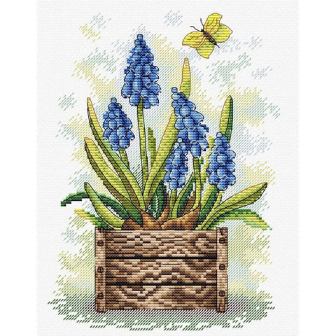 Siuvinėjimo Rinkinys MP Studija Sapphire Flower SM-206 23x18cm - kaSiulai.lt
