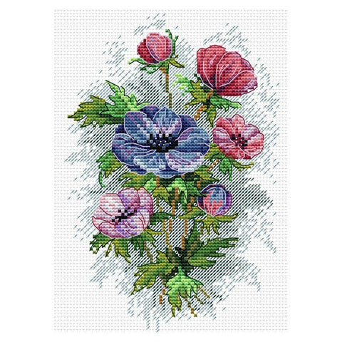 Siuvinėjimo Rinkinys MP Studija Spring Flowers SM-122 18x15cm - kaSiulai.lt