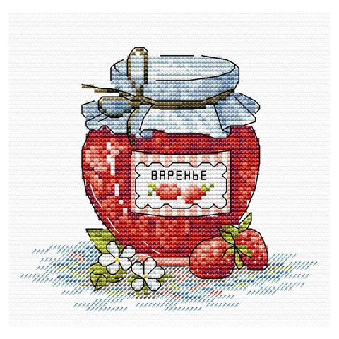 Siuvinėjimo Rinkinys MP Studija Strawberry Jam SM-073 15x17cm - kaSiulai.lt