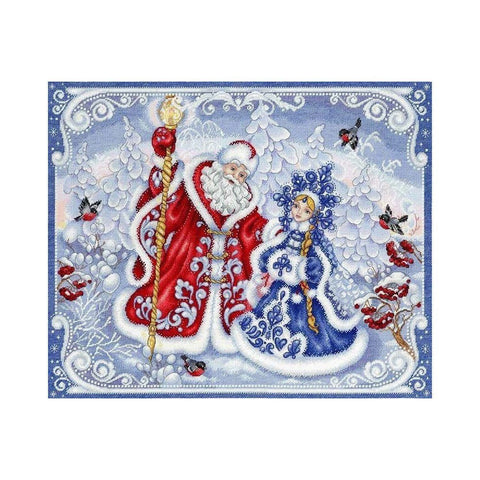 Siuvinėjimo Rinkinys MP Studija Winter Fairytale SNV-681 40x50cm - kaSiulai.lt