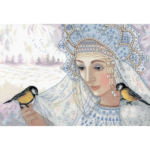 Siuvinėjimo Rinkinys MP Studija Winter Queen SNV-606 20x28cm - kaSiulai.lt