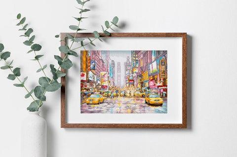 Siuvinėjimo rinkinys New York times square 38x27cm SLETIL8222 - 🧶kaSiulai.lt
