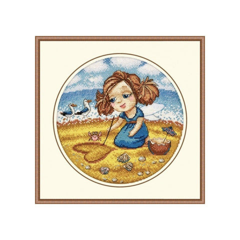 Siuvinėjimo rinkinys Oven Alisa on the Sea S872 20x20cm - kaSiulai.lt