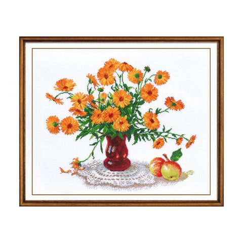 Siuvinėjimo rinkinys Oven Calendula S934 32x28cm - kaSiulai.lt
