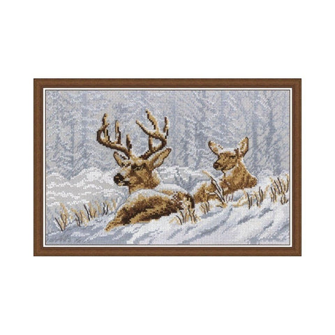 Siuvinėjimo rinkinys Oven Deers S467 28x18cm - kaSiulai.lt