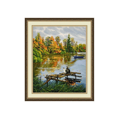 Siuvinėjimo rinkinys Oven Fishing Time S850 34x40cm - kaSiulai.lt