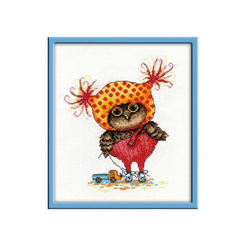 Siuvinėjimo rinkinys Oven Owl Eyes S912 16x19cm - kaSiulai.lt