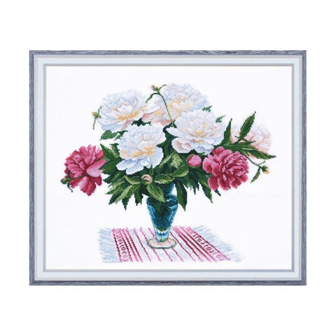 Siuvinėjimo rinkinys Oven Peonies S935 32x28cm - kaSiulai.lt