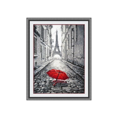 Siuvinėjimo rinkinys Oven Rain in Paris S868 20x29cm - kaSiulai.lt