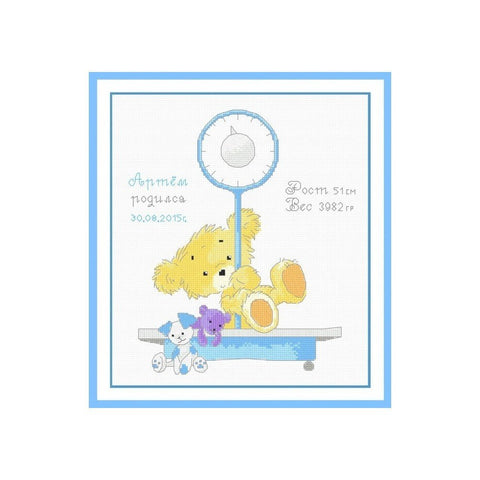 Siuvinėjimo rinkinys Oven Sampler Bear S820 20x24cm - kaSiulai.lt