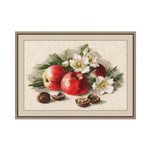 Siuvinėjimo rinkinys Oven Still Life with Apples S620 38x24cm - kaSiulai.lt