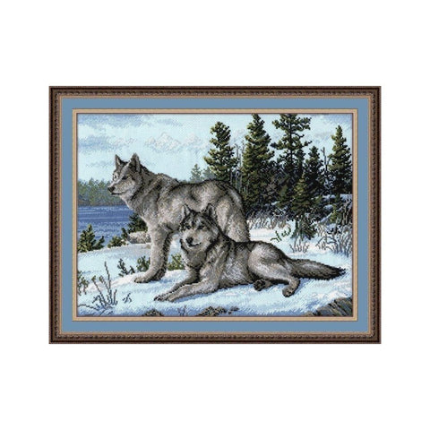 Siuvinėjimo rinkinys Oven Wolves S567 40x30cm - kaSiulai.lt