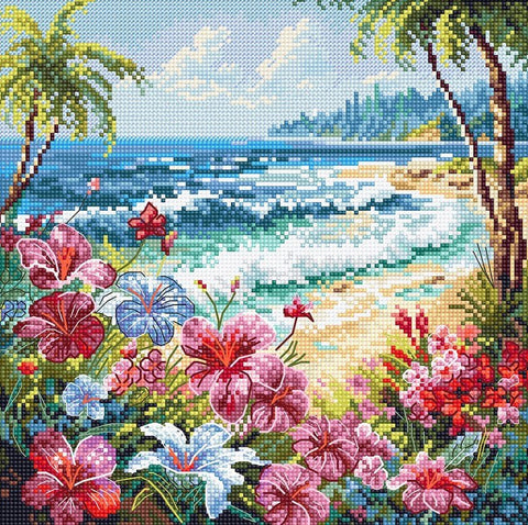 Siuvinėjimo rinkinys "Paradise" 21x21cm SLETIL8099 - 🧶kaSiulai.lt