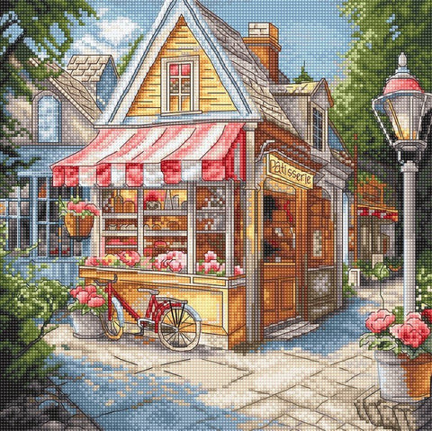 Siuvinėjimo rinkinys "Pastry shop" 24x24cm SLETIL8098 - 🧶kaSiulai.lt