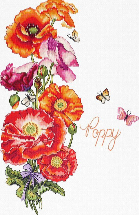 Siuvinėjimo rinkinys Poppy 35x22 cm SLETIL8075 - 🧶kaSiulai.lt