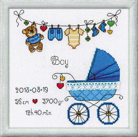 Siuvinėjimo rinkinys Riolis 1418 Metrikas berniukui - kaSiulai.lt