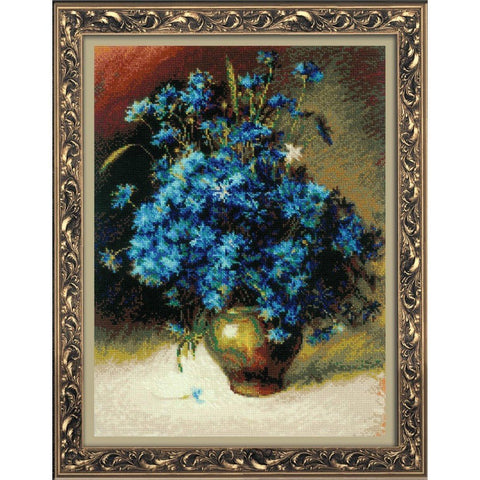 Siuvinėjimo rinkinys RIOLIS Cornflowers after I. Levitan's Painting 1772 30x40cm - kaSiulai.lt